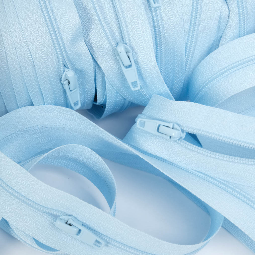 Fermeture Invisible Au Mètre 3mm Bleu Layette - Maison Klem